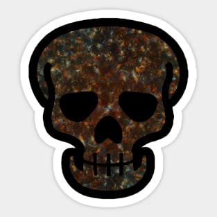 Skull Figure with Abstract Texture (aurowoch) Sticker